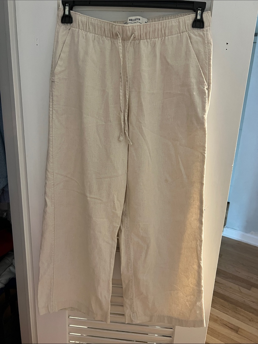 Hollister Women’s Drawstring Linen-Blend Pants